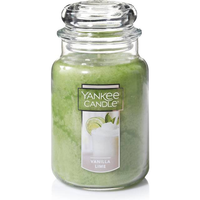 Yankee Candle Vanilla Lime Scented  Classic 22oz Large Jar Single Wick Candle  Over 110 Hours of Burn Time