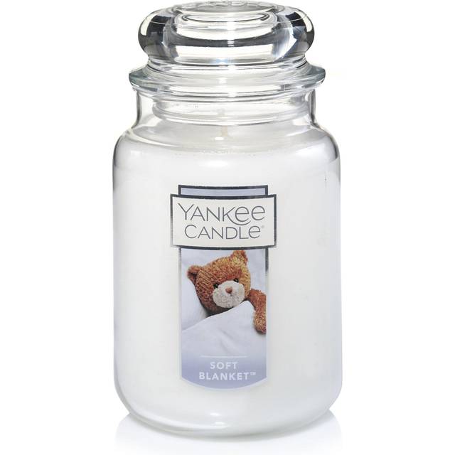 Yankee Candle Soft Blanket Scented  Classic 22oz Large Jar Single Wick Candle  Over 110 Hours of Burn Time