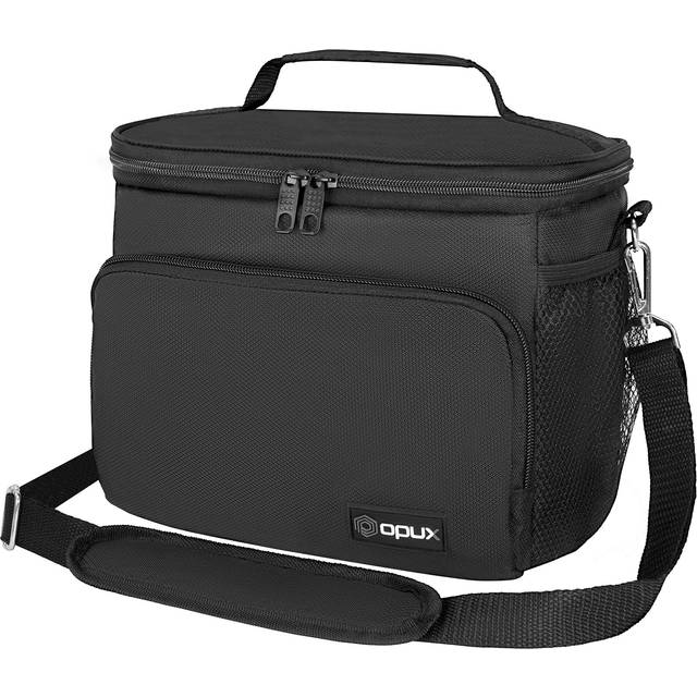 OPUX Insulated Lunch Bag for Men Women  Soft Lunch Box for Office Work School Picnic  Leakproof Lunch Cooler Bag with Shoulder Strap for Kid Adult Boy