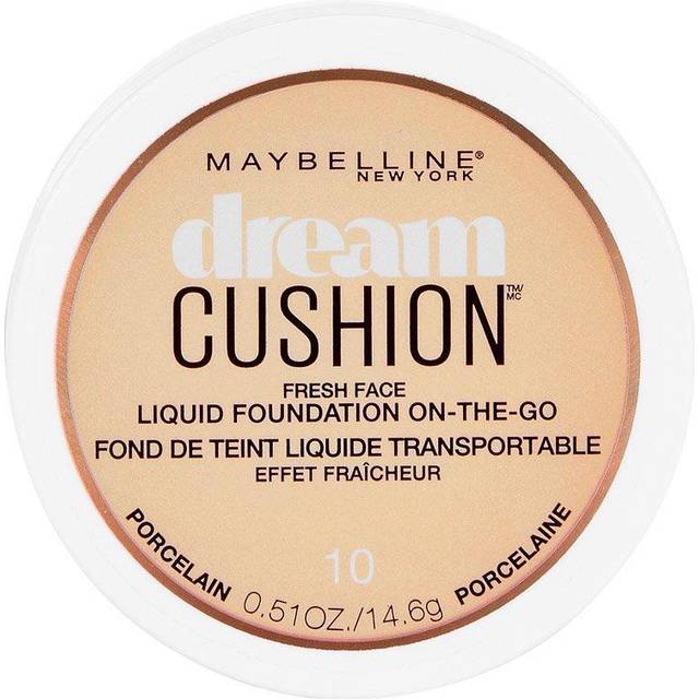 Maybelline New York Dream Cushion Fresh Face Liquid Foundation  Porcelain  0.51 Ounce
