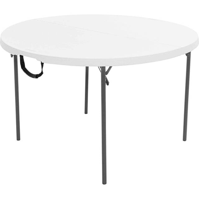 Lifetime Folding Table - White - 122 x 73.5 cm - Steel & Plastic