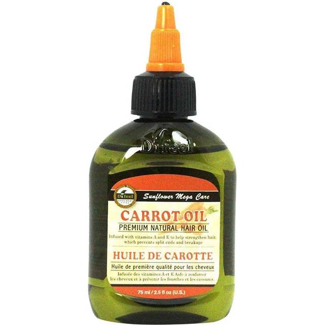 Difeel Sunflower Premium Natural Hair Oil, Carrot, 2.5 Oz