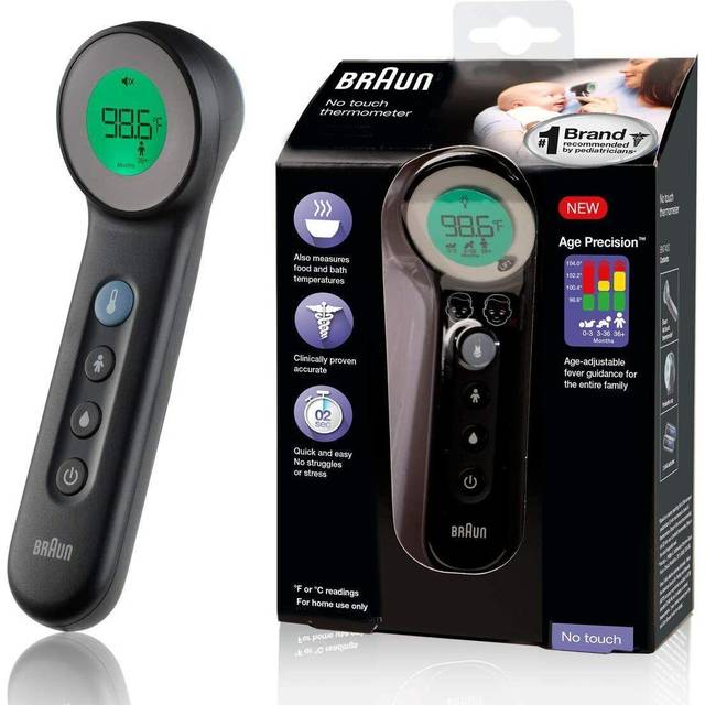 Braun 3-in-1 No Touch Thermometer with Age Precision BNT400