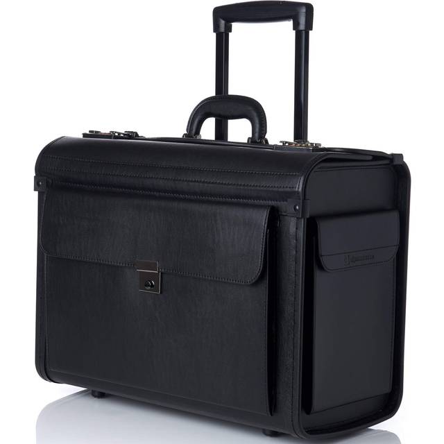 Alpine Swiss Rolling 17 Laptop Briefcase on Wheels Attache Lawyers Case Legal Size