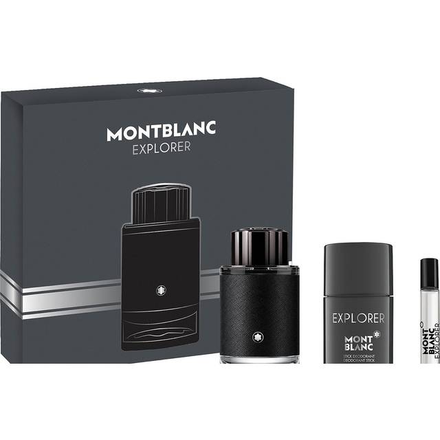 MONTBLANC Explorer Eau de Parfum 2 Piece Set - 3.3 fl. oz. Spray  2.5 oz. Deodorant Stick - Long Lasting Fragrance with notes of Sage  Sandalwood & Pa