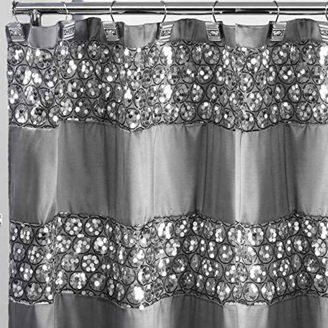 bed bath n more Luxury Shower Curtain and Hooks Set Or Separates Full Set