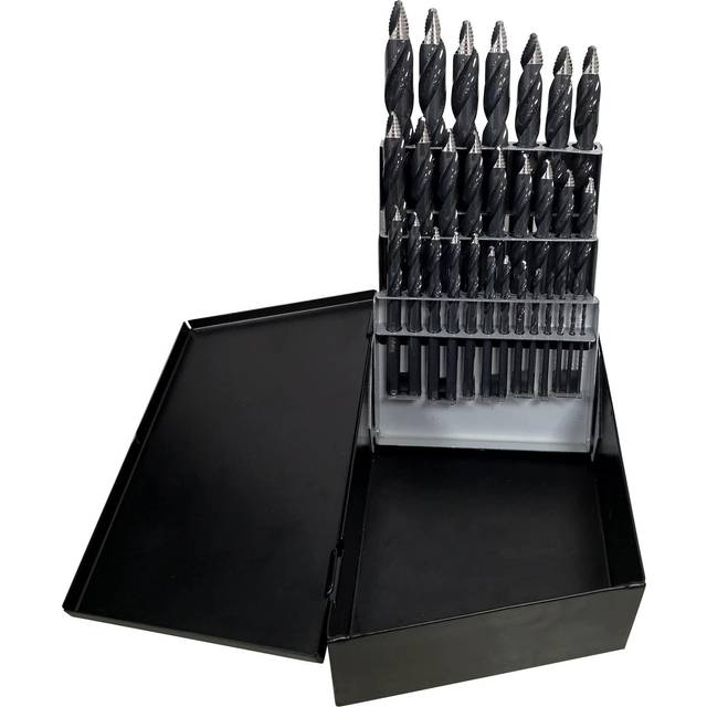 Astro Tools TurboStep TS29 ONYX 29pc HSS Reduced Shank Mechanics Length 116  12 Drill Bit Set