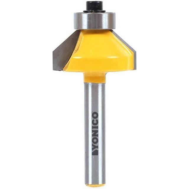 Yonico Chamfer Router Bits Edge Forming 45 Degree 1/4-Inch Shank 13104q