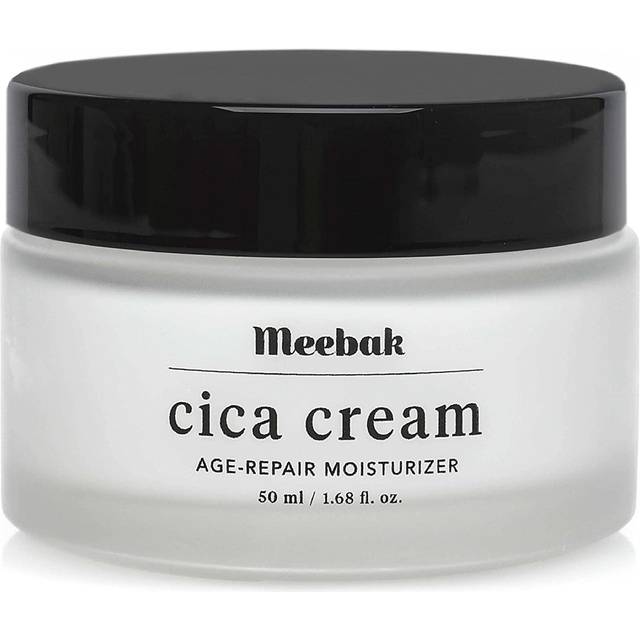 Meebak Cica Cream | Korean Face Moisturizer for Sensitive Skin  Anti-Aging Night Cream with Retinol  Peptides  Hyaluronic Acid | Calming & Repairing S