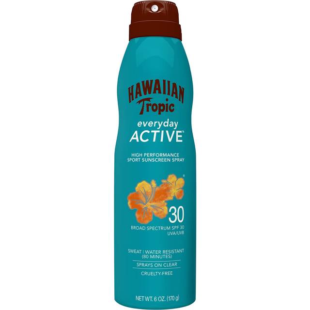 Hawaiian Tropic Everyday Active clear Spray Sunscreen SPF 30  6oz  Hawaiian Tropic Sunscreen SPF 30  Sunblock  Oxybenzone Free Sunscreen  Spray On Sun
