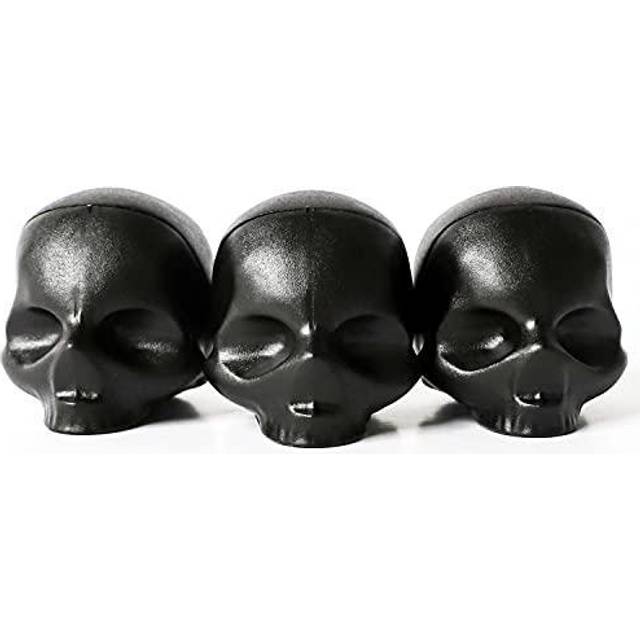 Rebels Refinery 3Piece SkullShaped Lip Balm Bundle  Black  Mint  Vanilla  Passion Fruit
