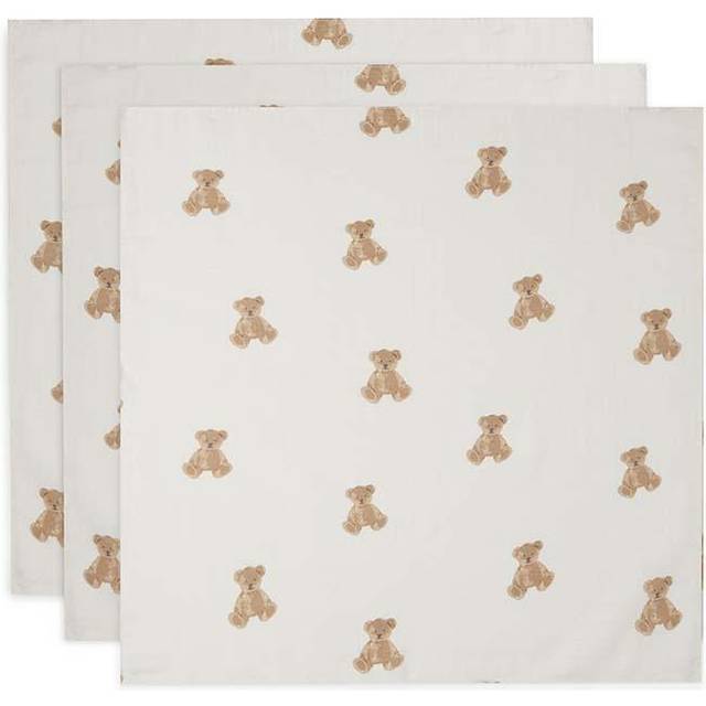 Jollein Muslinfilt 70x70cm Teddy Bear 3 st