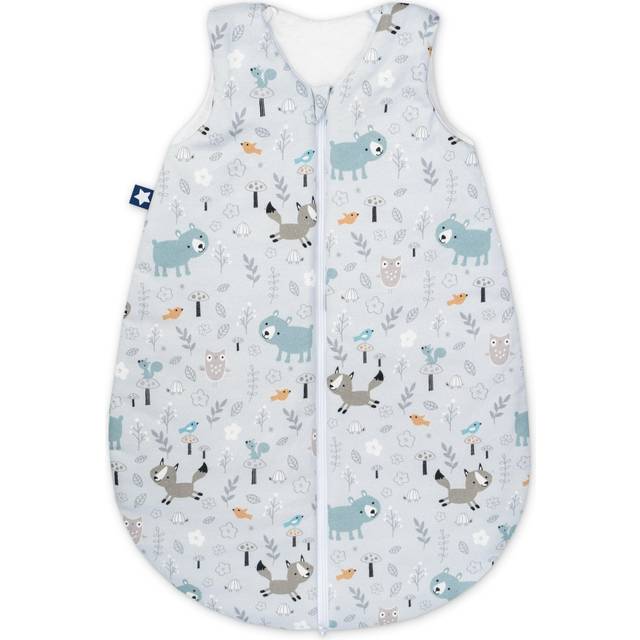 Julius Zöllner Sommarsovsäck Jersey, 0,5 TOG, tvättbar vid 60 °C, tillverkad i Tyskland, OEKO TEX Standard 100, smarta vänner, storlek 50/56