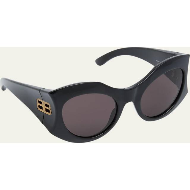 Balenciaga Grey Irregular Ladies Sunglasses BB0256S 001 56 (OS)
