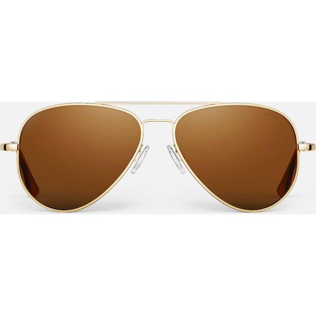 Randolph Engineering Pilot Polarized Cr234 Men Sunglasses Gold/57