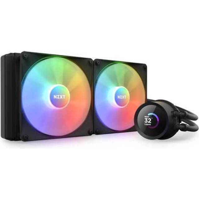 NZXT Kraken 280 RGB - Kylsystem med vätska till processorn - (för: LGA115x Socket, LGA1200, LGA1700, AM4, AM5, sTRX4, TR4) - koppar - 140 mm - mattsv