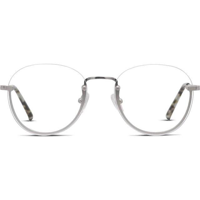 DKNY DK1000 030 Women's Eyeglasses Silver Size 52 (Frame Only) - Blue Light Block Available (52)
