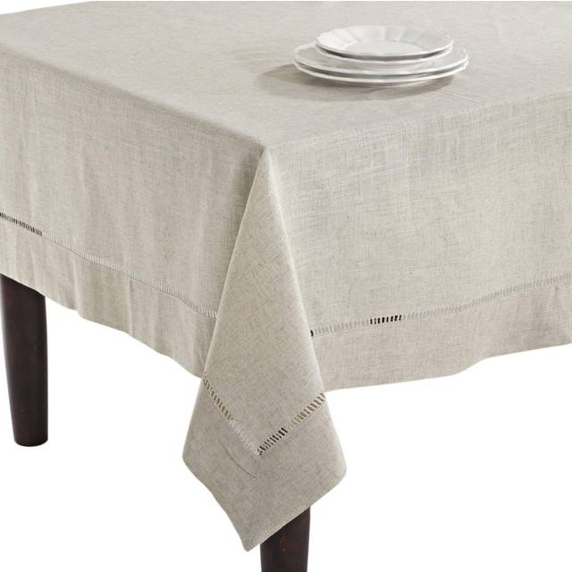 Saro Lifestyle 731.N65104B 65 x 104 in. Everyday Rectangle Toscana Linen Blend Tablecloth - Natural