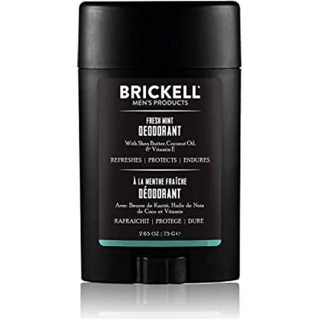 Brickell men's products natural deodorant for men fresh mint 75g sealed
