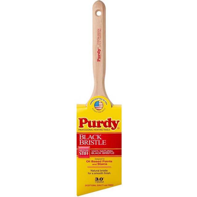 3 Purdy 144116030 Extra Oregon Angled Sash Paint Brush, Black China Bristle