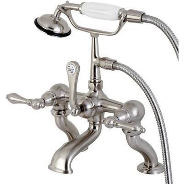 Kingston Brass Cc409T8 Clawfoot Tub Filler With Hand Shower - Brushed Nickel Finish