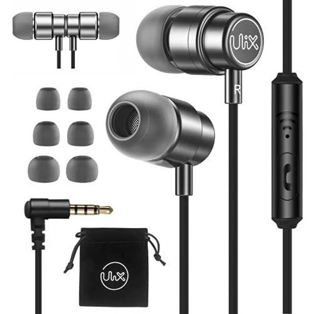 UliX RIDER Wired Earbuds In-Ear Headphones, Earphones with Microphone, 5 Years Warranty, with Anti-Tangle, Reinforced Cable, 48 Î© Driver Bass, Ear