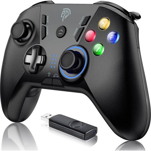 Wireless Game Joystick Controller, 2.4G Wireless Gamepad Joystick PC, Dual Vibration, 8 Hours of Playing for PC /PS3/for Nitendo Switch/Switch