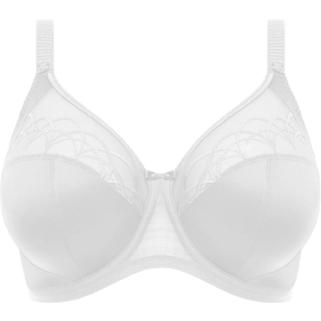 Elomi Womens Cate Bra Side Support Full Cup Underwired - White Polyamide - Size 42E