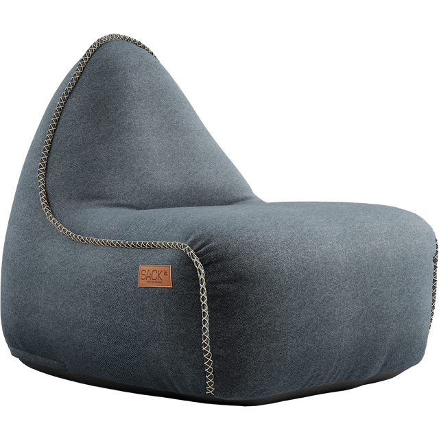 Canvas Lounge Chair - Black/Brown