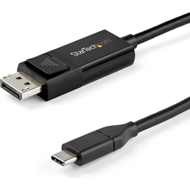 StarTech CDP2DP2MBD USB-C Adapterkabel USB-C Stecker (DP Alt) auf DP 1.2 Stecker, 2m, schwarz