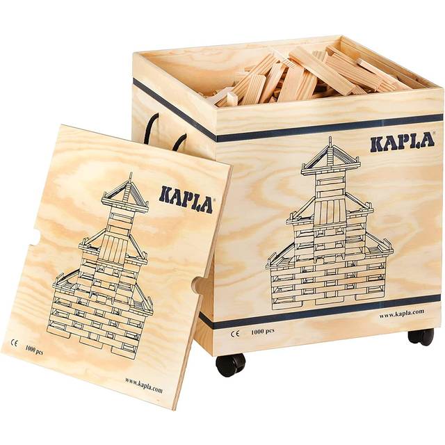 KAPLA 9000200 Box 1000 Pieces Original Wooden Building Blocks, einfarbig, One Size