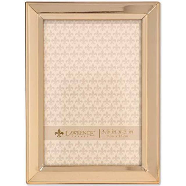 Lawrence Frames 3x5 Gold Metal Classic Bevel Picture Frame