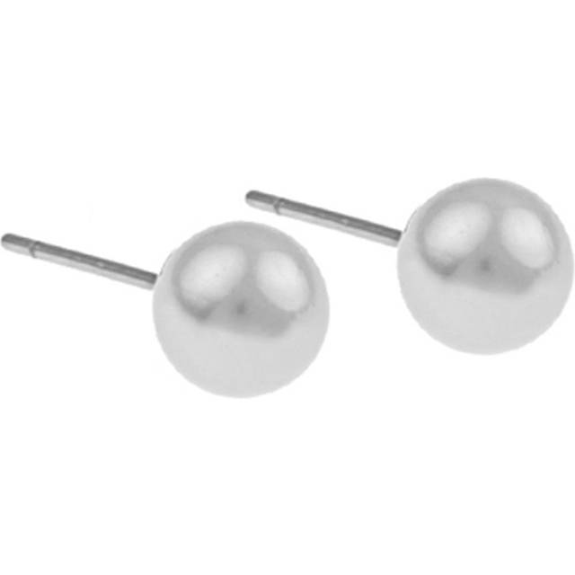 Snö of Sweden Laney Pearl Earring White 6 mm