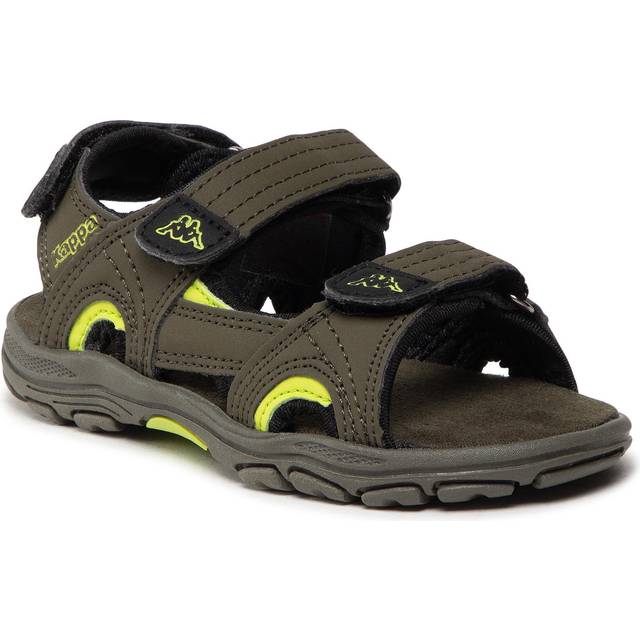 Kappa Unisex barn tidig Ii K sandal, Armé lime - 25 EU