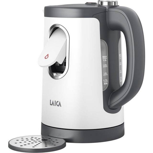 Laica dual flo electric kettle - one-cup fast boil hot water dispenser -...