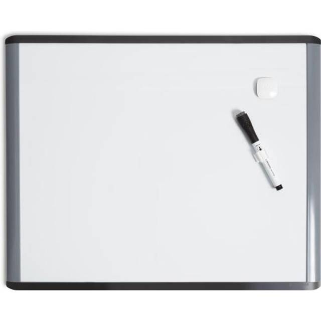 U Brands MOD Magnetic Dry Erase Board  16 x 20 Inches  Black and Grey Frame 381U00-01