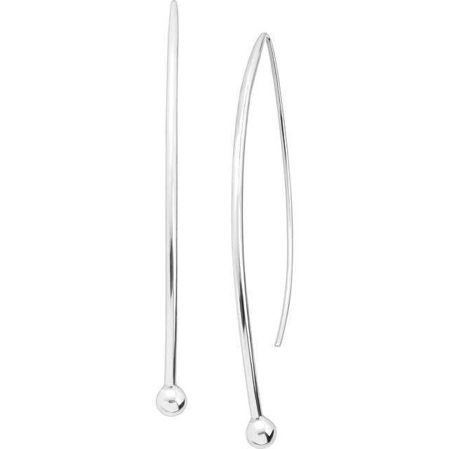 Silpada 'Spheres on Wires' Drop Earrings in Sterling Silver - White