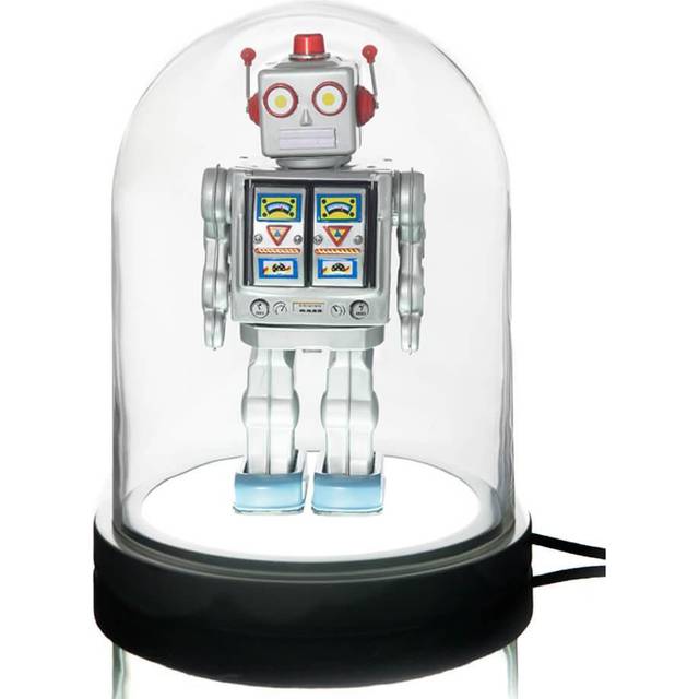 Suck UK Bell Jar Lamp. Usb Powered Led Light With Hand Blown Glass Display Dome - One Size