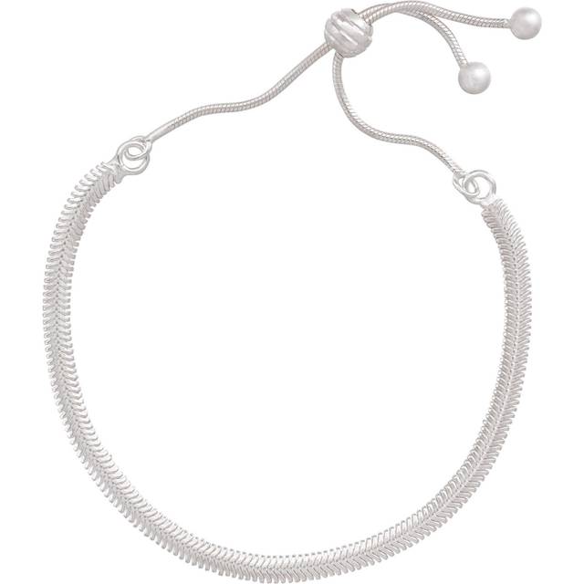 Silpada 'Capri' Adjustable Bolo Bracelet in Sterling Silver, 8.75" - White