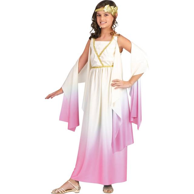 Girl's Goddess Athena Costume | Greek Goddess Costumes - White (M)