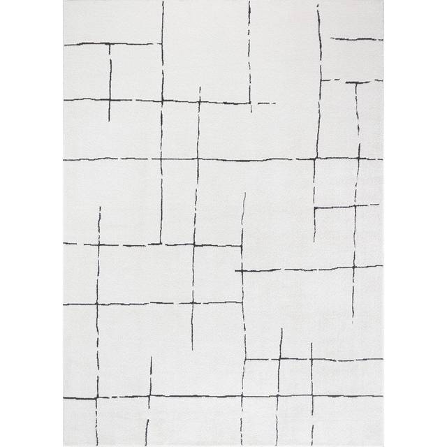 Anthracite/Cream Rug - Black;Ivory (Rectangle 160cm x 213cm)