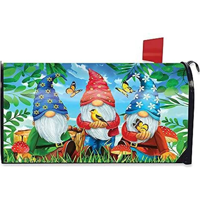 Briarwood Lane Gnome Sweet Gnome Spring Magnetic Mailbox Cover Standard