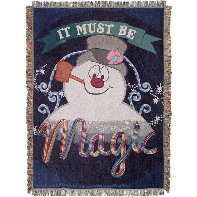 Frosty the SnowmanIts Magic Woven Tapestry Throw Blanket 48 x 60 Multi