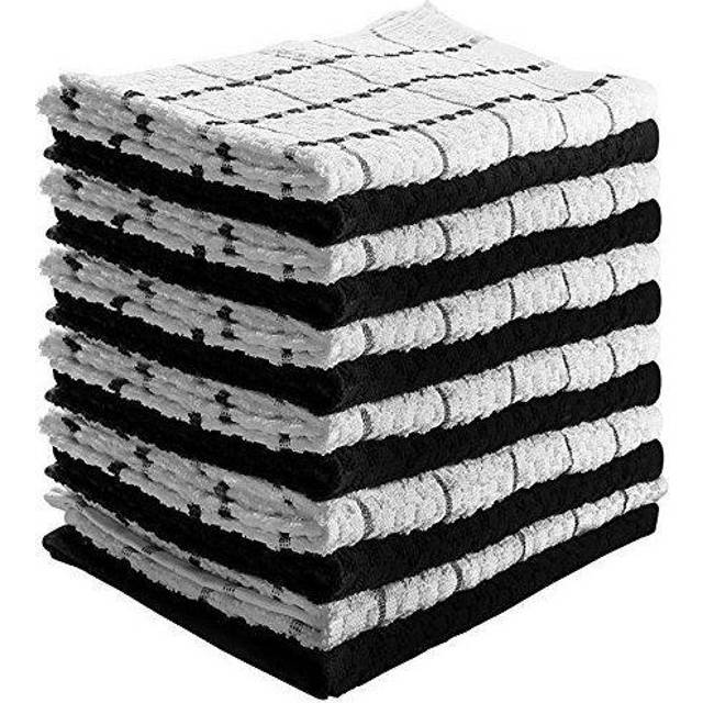 12 kitchen towels set - 38 x 64 cm - 100% ring spun cotton super