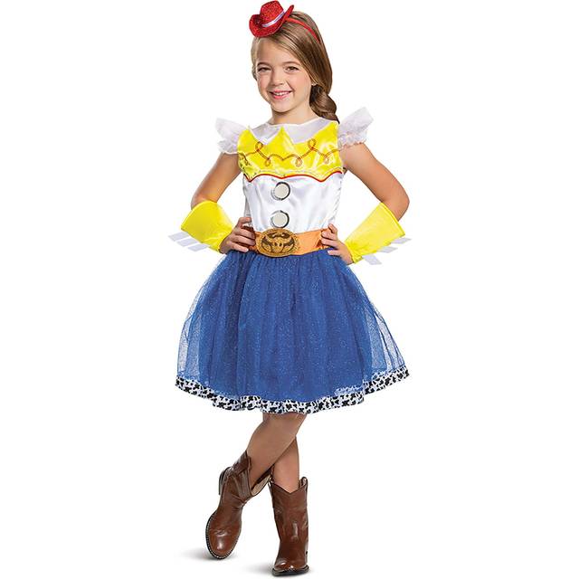 Girl's Toy Story Jessie Deluxe Tutu Costume | Toy Story Costumes - Blue&#47;White&#47;Yellow (7/8)