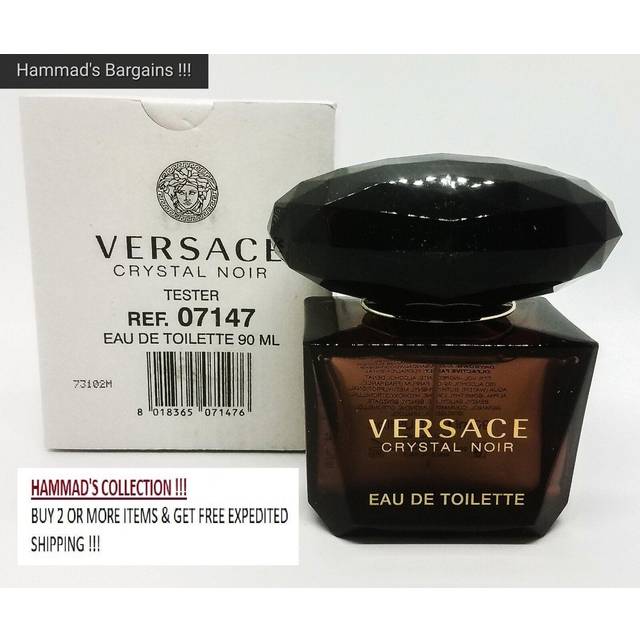 Crystal Noir Perfume by Versace 90 ml EDT Spray (Tester) for Women (90 ml)