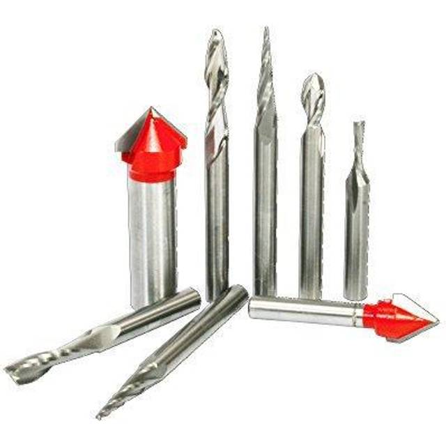 Freud 87108 8 Piece CNC Router Bit Signmaking Set