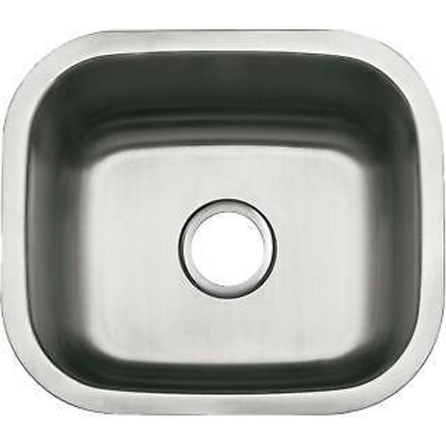 Gourmetier GKUS16168 Undermount Single Bowl Kitchen Sink  Brushed