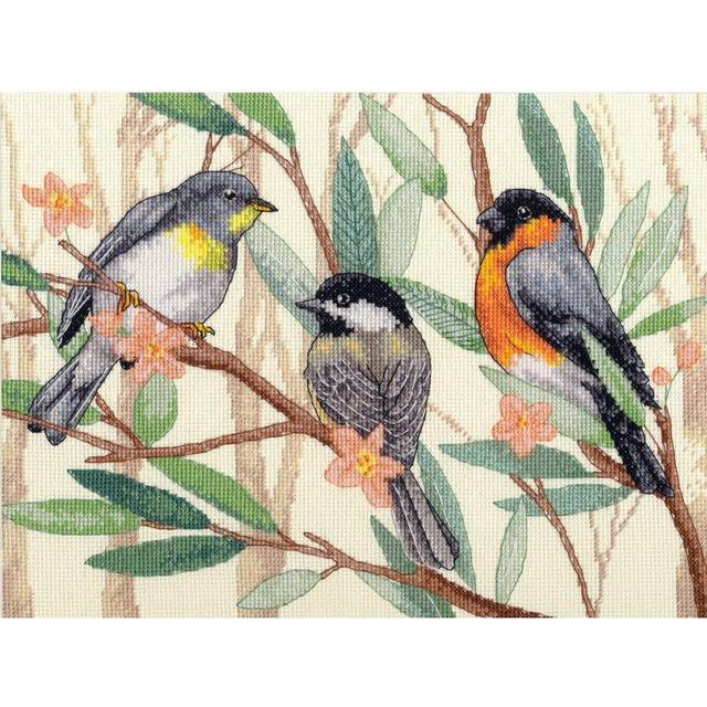 "Dimensions Counted Cross Stitch Kit 12""X9""-Tree Toppers (14 Count) -70-35402"