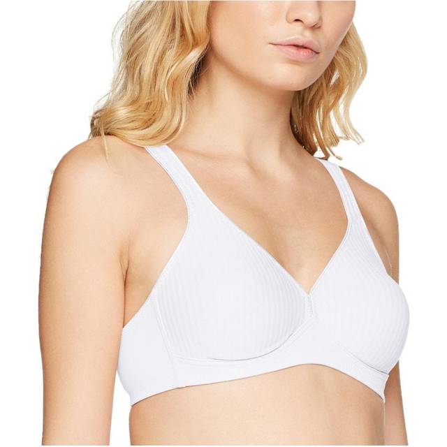 Triumph Womens Modern Soft+Cotton Non-Wired Bra - White Polyamide - Size 34A